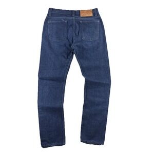 Naked And Famous Denim Jean's Men's 30x32 Ichiban Selvage Dark Wash Button-Fly
